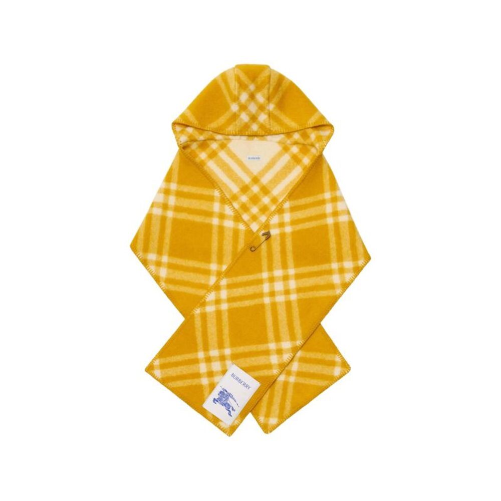 Burberry Men Wool Hooded Scarf